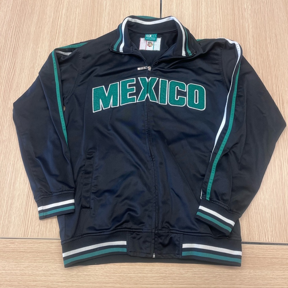 Vision Sports Mexico Track Jacket Men's Large Black National Team Soccer